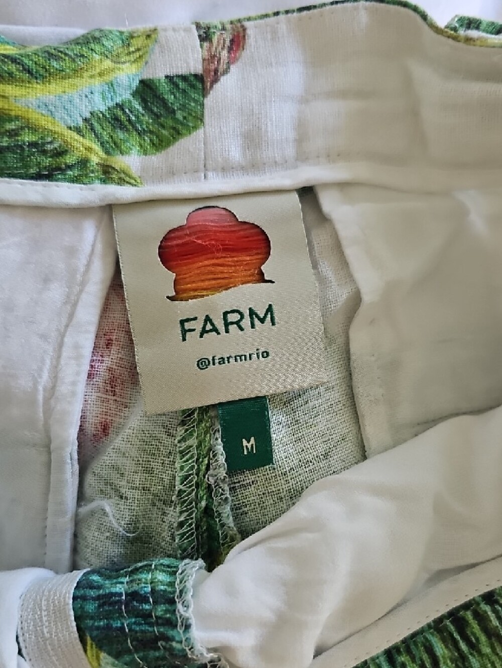 Farm Rio Linen Bermuda Shorts - Picture 2 of 3